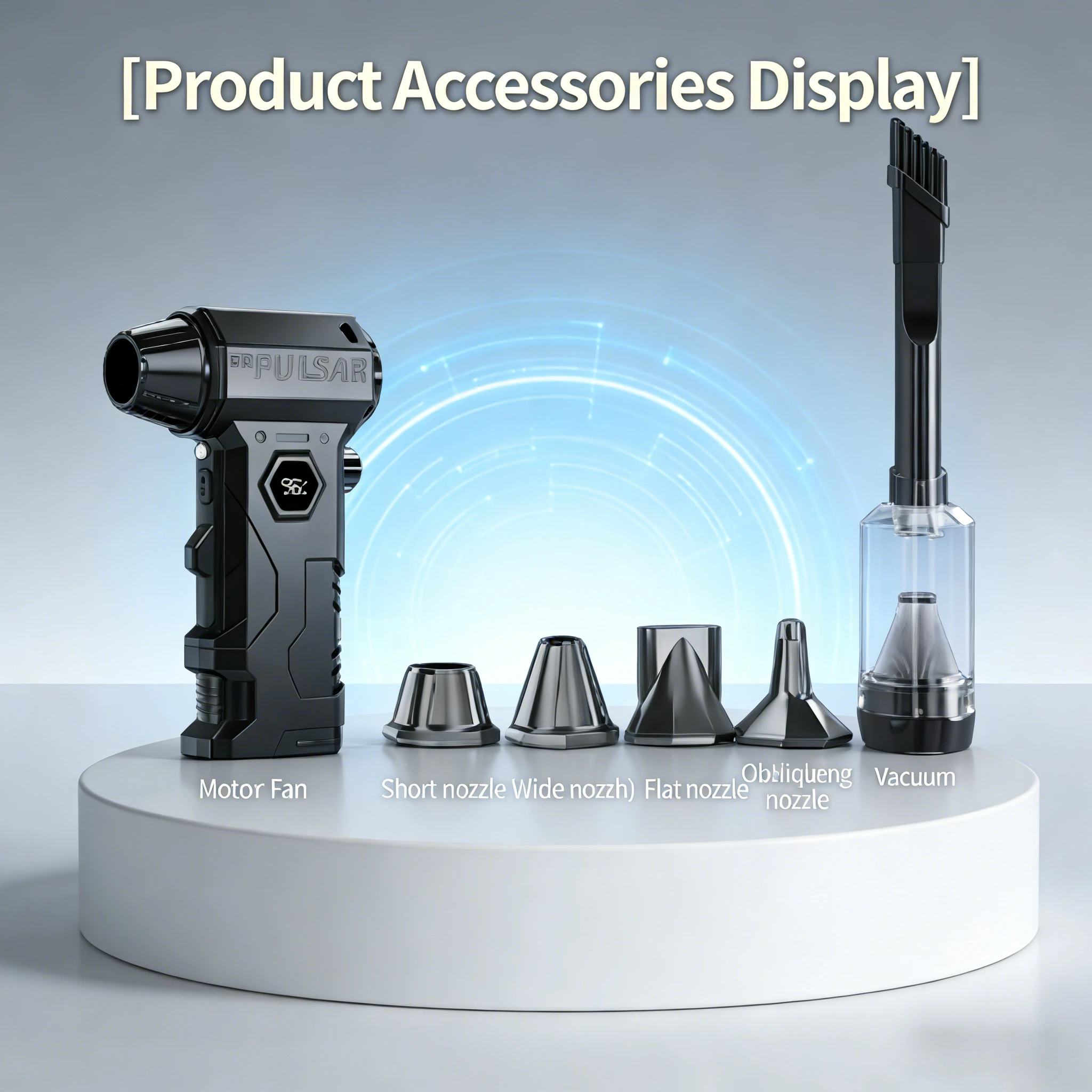 

✨ Автомобильный пылесос-воздуходувка X7 2-в-1 | Сверхмощный струйный вентилятор-воздуходувка 500000 об/мин с индикатором заряда