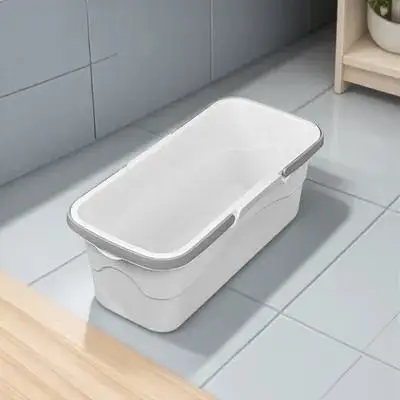 

Handheld Bucket Plastic Floor Tool Portable With Drain Holes For Home Bathroom Washing Storage Pail Reusable Sturdy Easy Carry
