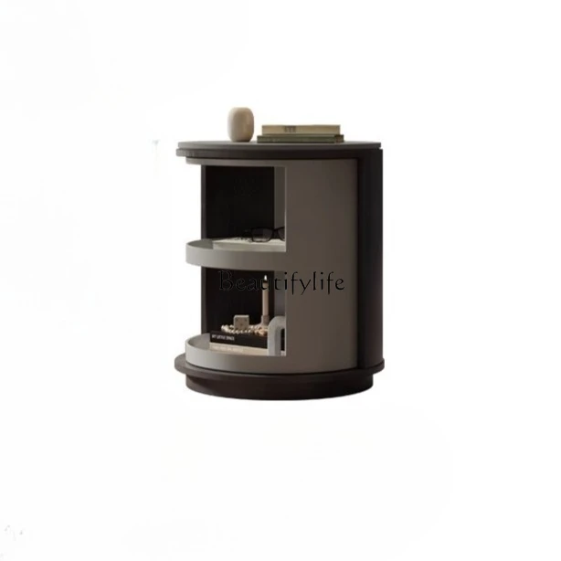 

Italian minimalist small household bedside table modern minimalist storage small cabinet