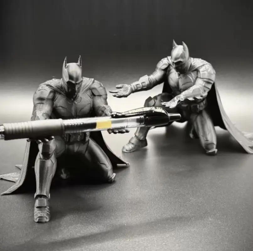 3d Printing Bat Pen Holder Handheld Personalized Stationery Storage Desktop Trendy Play Decoration Office Learning Fun Ornament gallery 1
