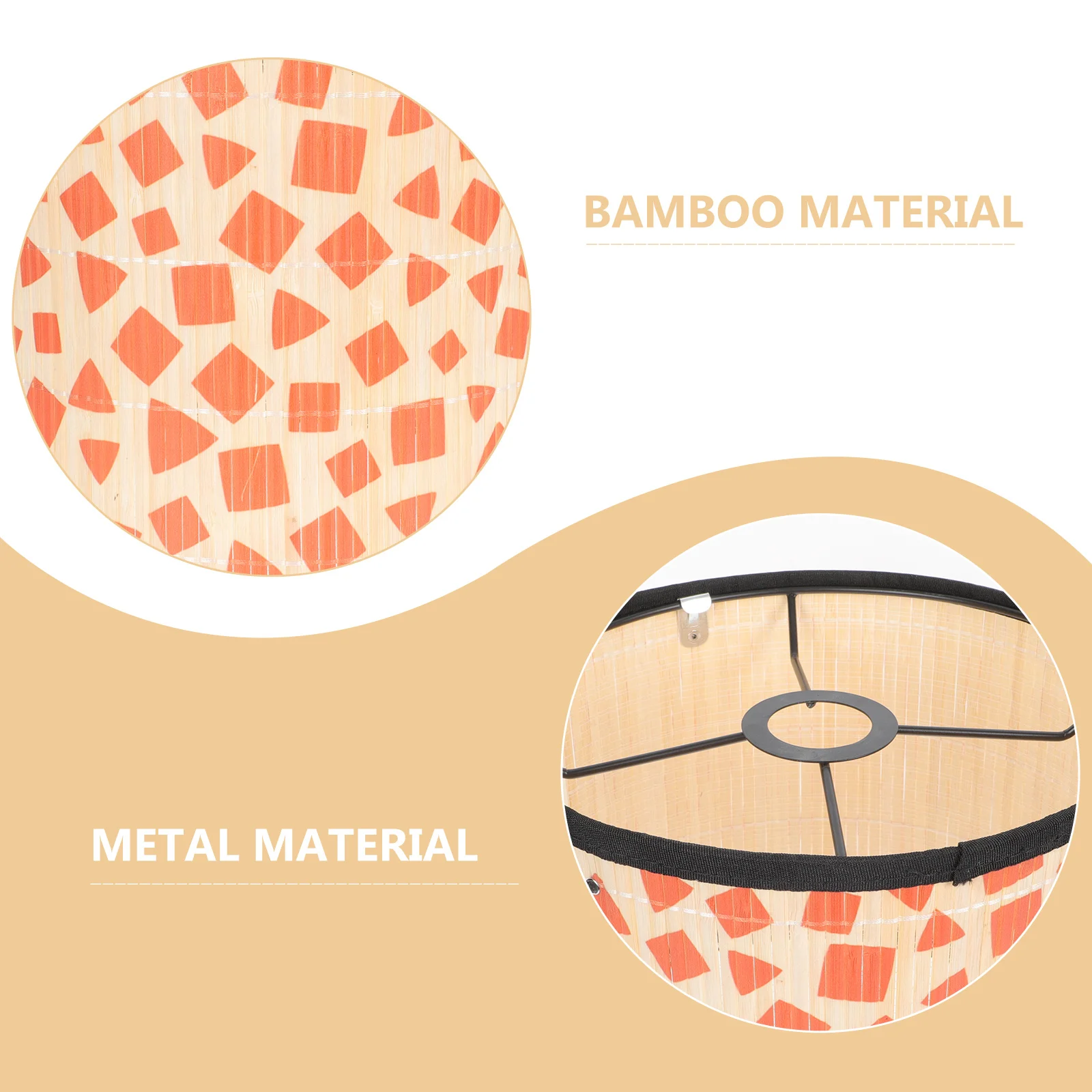 

Bamboo Lampshade Home Accessories Decor Printed Table Light Shell Cover for Ceiling Floor Lamps Stylish Unique