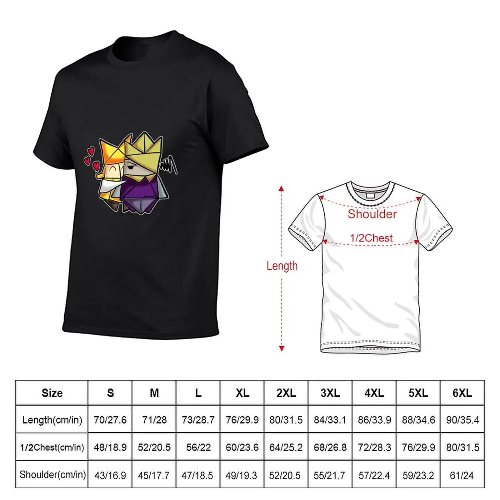 Origami Hug! T-Shirt shirts graphic basketball graphic tees anime mens graphic t-shirts hip hop