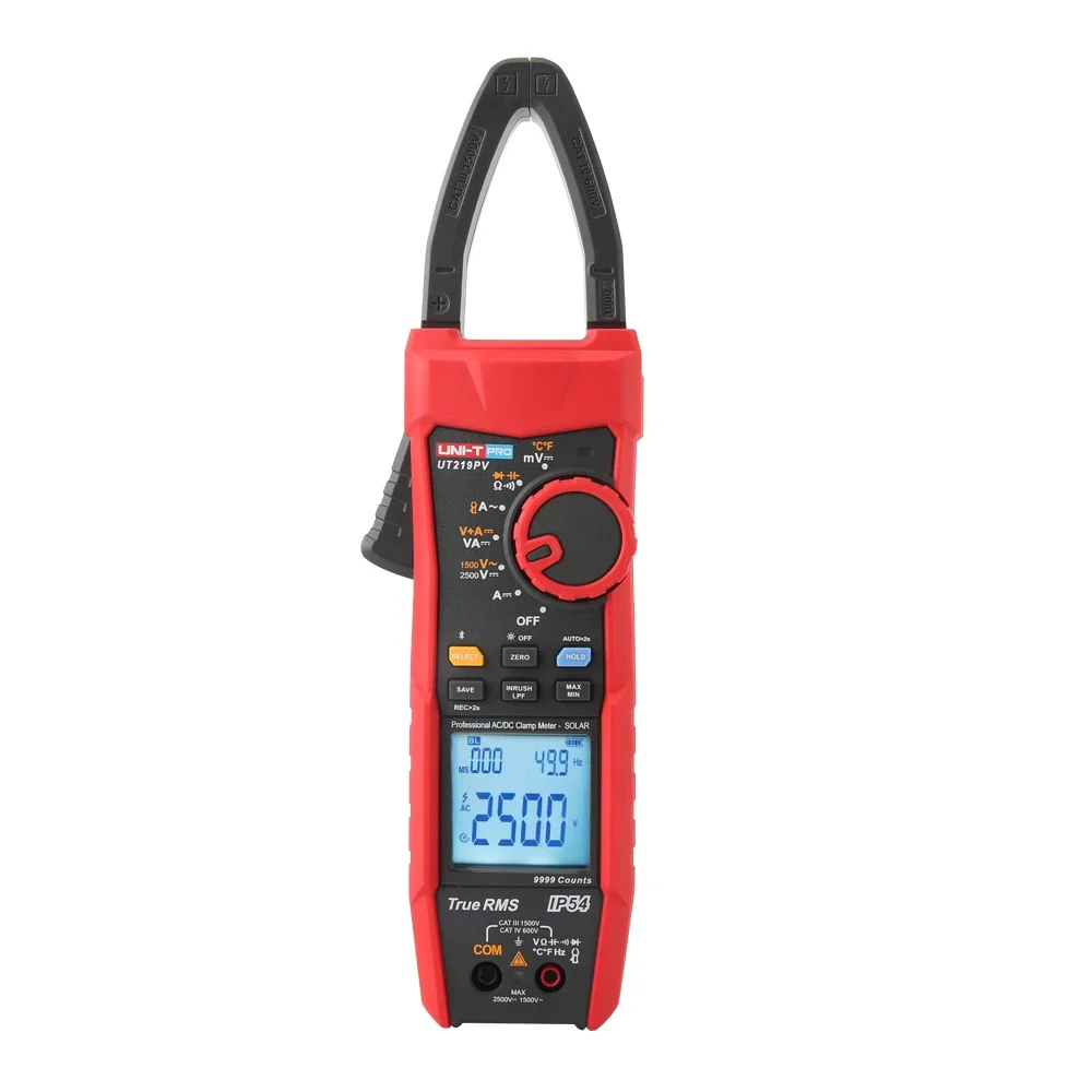 UNI-T UT219PV AC/DC Clamp Mete คีมแอมป์มิเตอร์โวลต์มิเตอร์ 1000A 2500V PEAK LPF วัดบลูทูธแบบดิจิตอลมัลติมิเตอร์