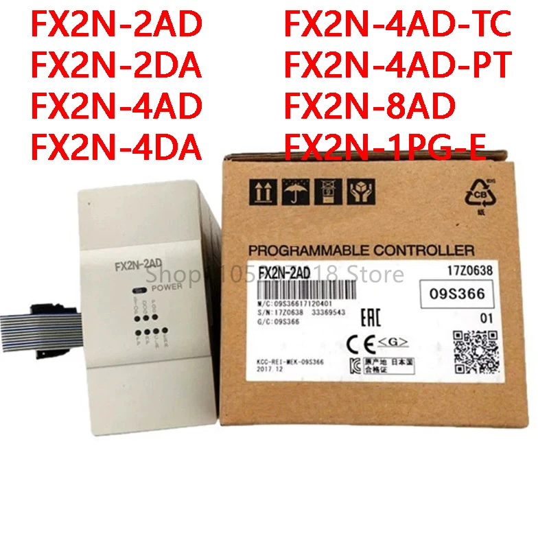 Original NEW FX2N-2AD FX2N-2DA FX2N-4AD FX2N-4DA FX2N-4AD-TC FX2N-4AD-PT FX2N-8AD FX2N-1PG-E PLC module