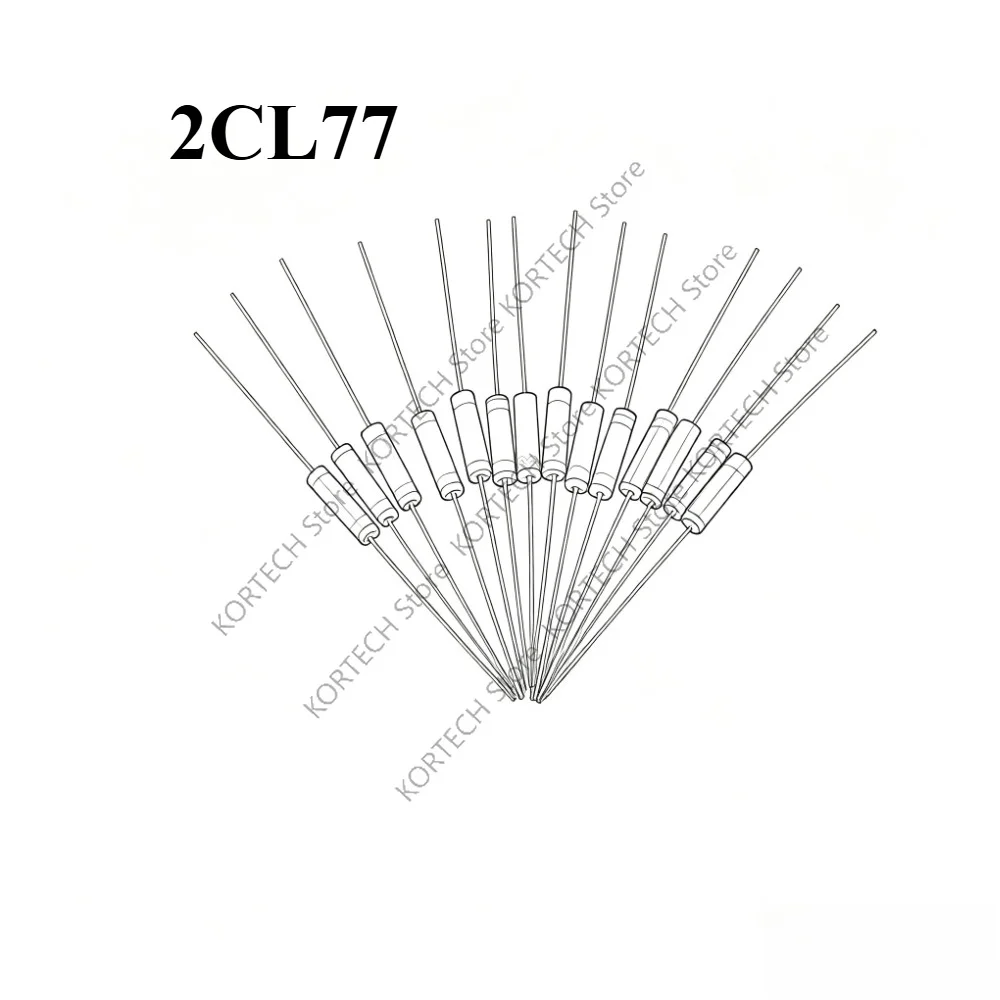 50PCS/Lot 2CL77 DIP high voltage diode 20KV 5mA 2CL77 voltage rectifier module electrostatic generator booster plate