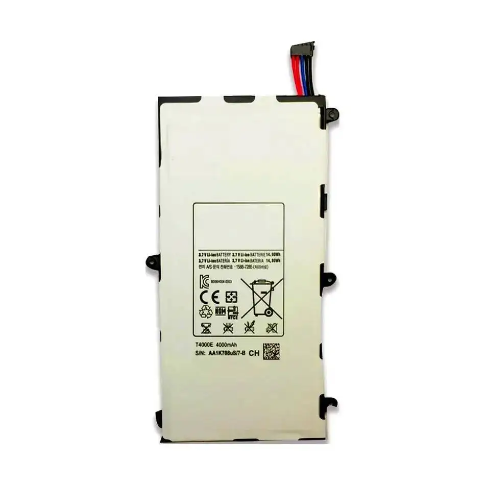 بطارية الجهاز اللوحي T4000E 4000Mah لأجهزة سامسونج جالاكسي تاب 3 7.0 SM T210 T211 T215 GT P3210 P3200 SM-T210 SM-T211 T217 T2105
