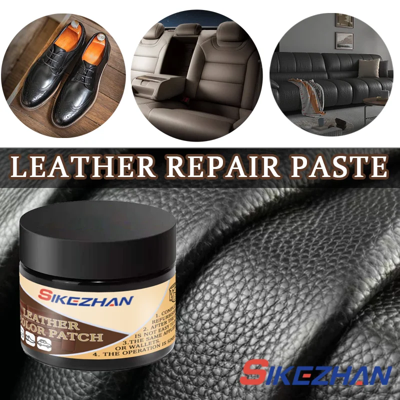 Lederfarbe, Schuhcreme, Färbung für Tasche, Sofa, Autositz, Kratzer, 50 ml, braune Lederfarbe, Reparatur, Restaurierung, Farbwechselfarbe