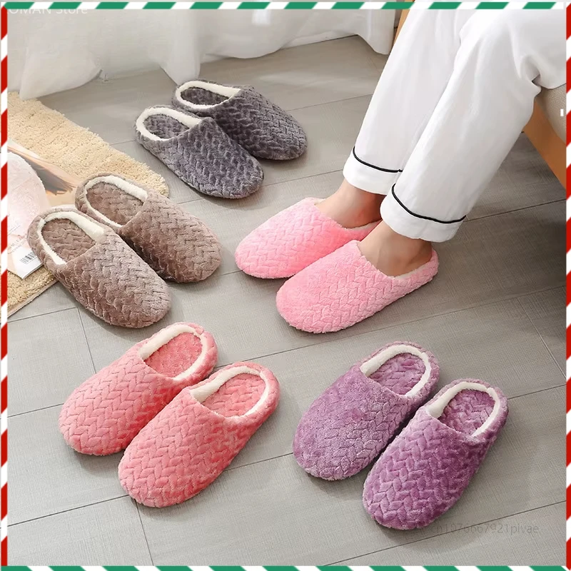 

Новые жаккардовые мягкие удобные нескользящие бесшумные замшевые тапочки с мягкой подошвой, нескользящие домашние хлопковые тапочки с деревянным полом, пара