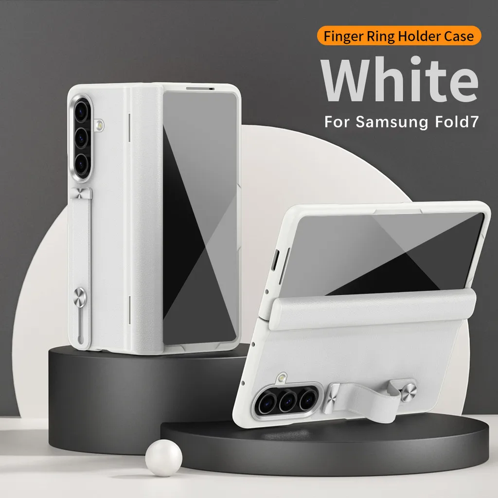 

Деловая нижняя подставка, шарнирное кольцо, держатель из закаленного стекла, пленка для телефона, чехол для Samsung Galaxy Z Fold 7, 6, 5, 4, 3 Fold7, защитный чехол
