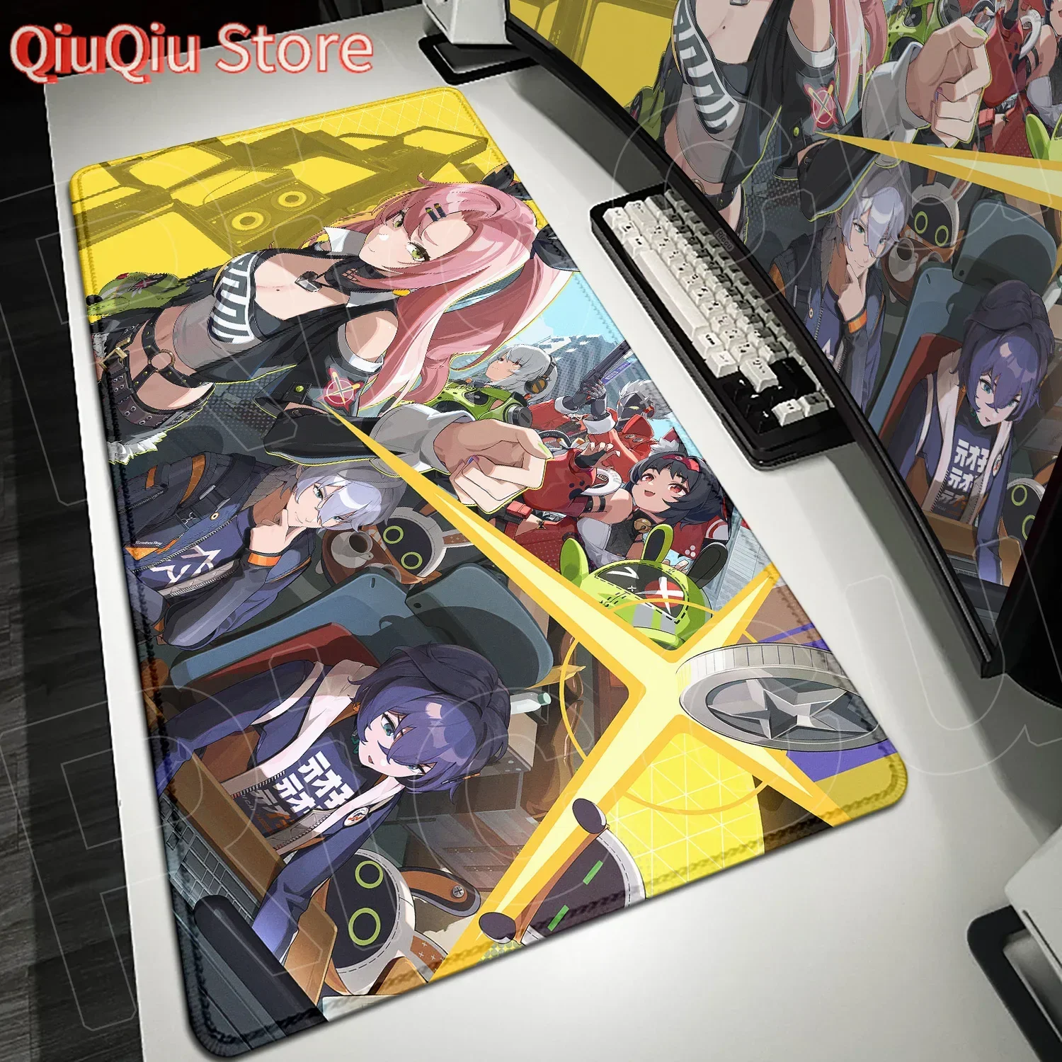 

Zenless Zone Zero Gaming Mousepad Large Computer Gamer Lock Edge Non-slip Mouse Pad XXL Keyboard PC Rubber Antislip Base Deskmat