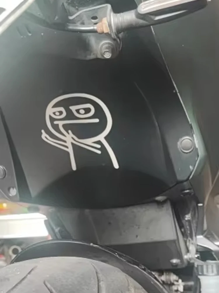 AliExpress Other Motorcycle Car Cartoon Funny Middle Finger Reflective Vinyl Car Sticker Bicycle Decal Styling Decor Exterior Accessories