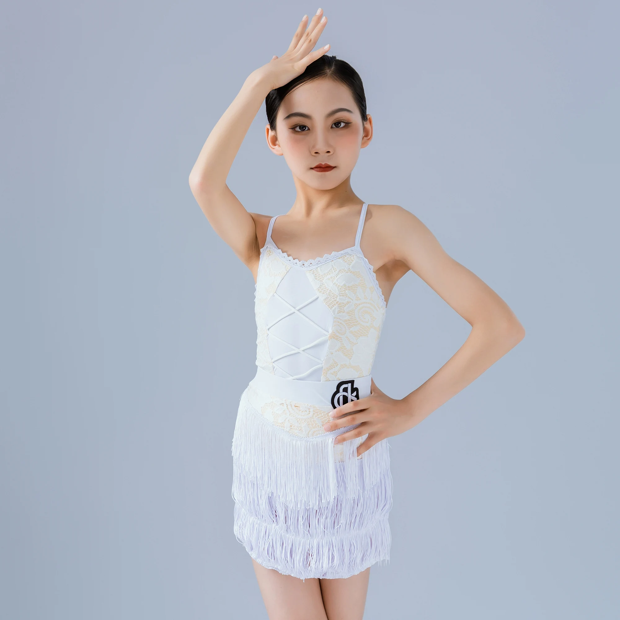 사용자 정의 여성 성인 어린이 소녀 라틴 댄스 연습 의상 성능 정장 프린지 드레스 볼룸 드레스 표준