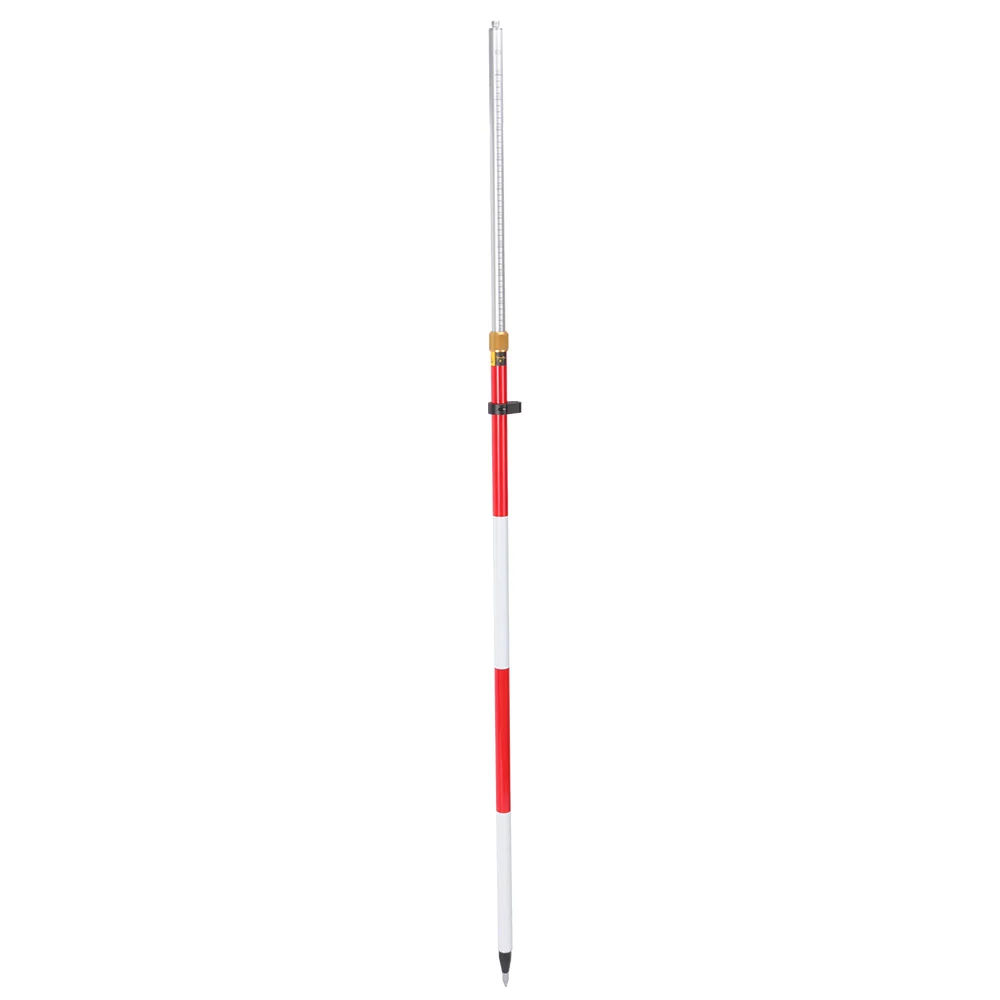 Telescopic Prisma Prism Survey Pole 2.6m With Twist Lock Compression Lock For Survey Equipment