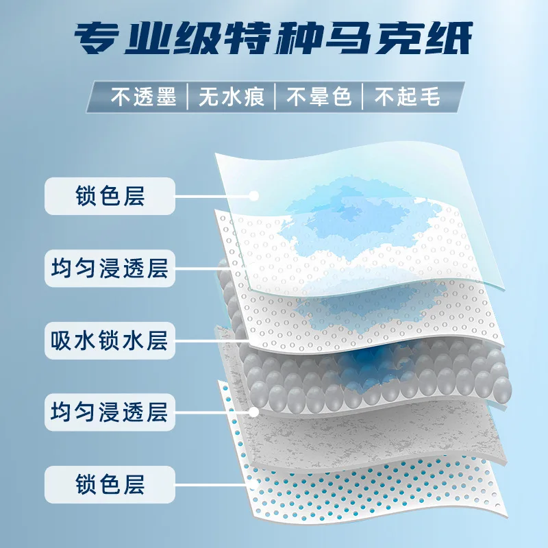 Specjalny zeszyt do rysowania markerami A4, pogrubiony papier markerowy 8K dla studentów sztuki, zeszyt do rysowania markerami ręcznie rysowanych przez studentów.