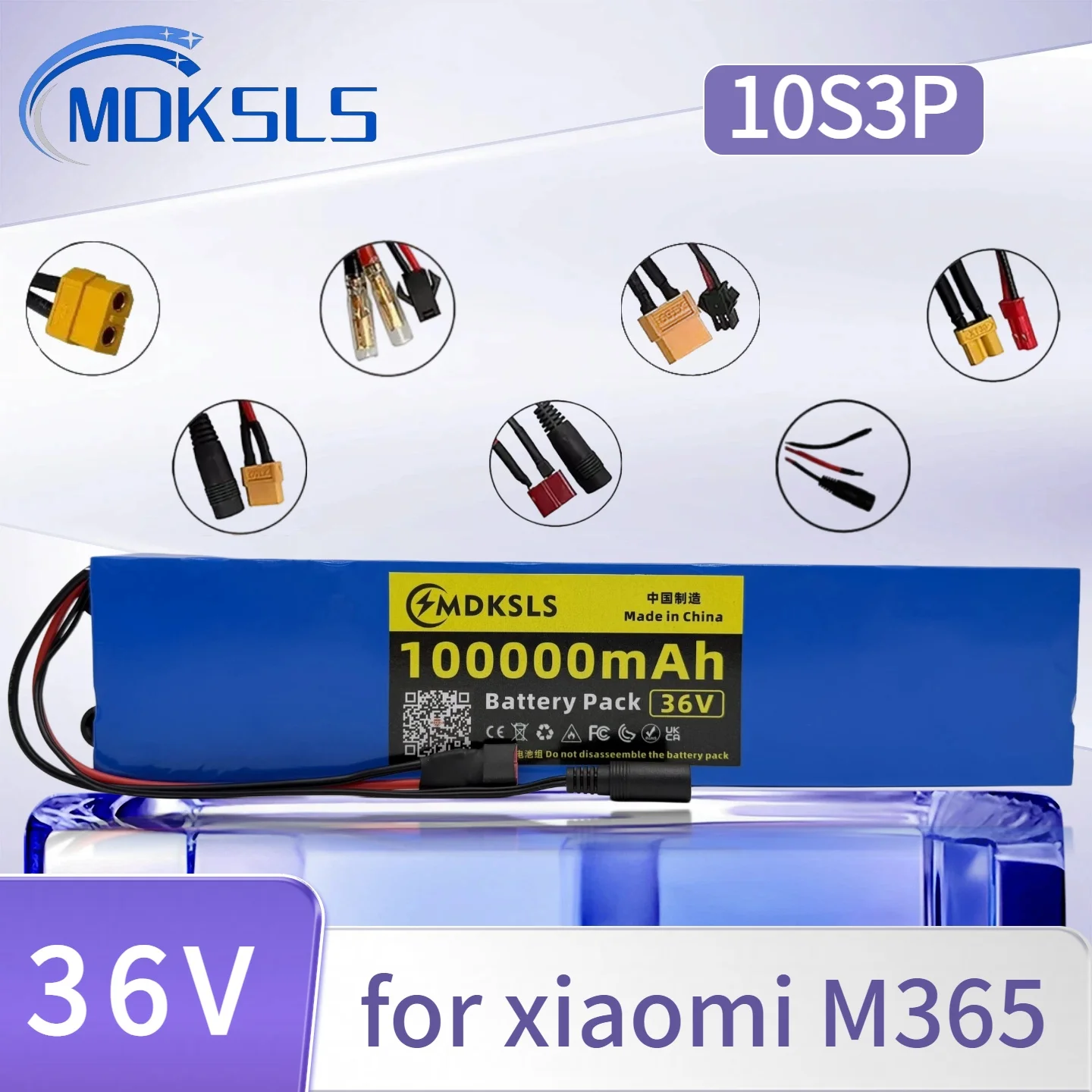 2026 10S3P 36V 100000mAh 36v Electric Scooter Battery Pack 18650 Lithium M365 Electric Scooter 36v Battery Scooter