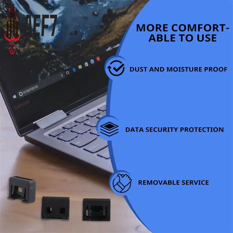 AEF7-10Pcs USB Dust Plug Charger Port Cover Cap USB Security Lock Universal Dustproof Protector PC Notebook Laptop