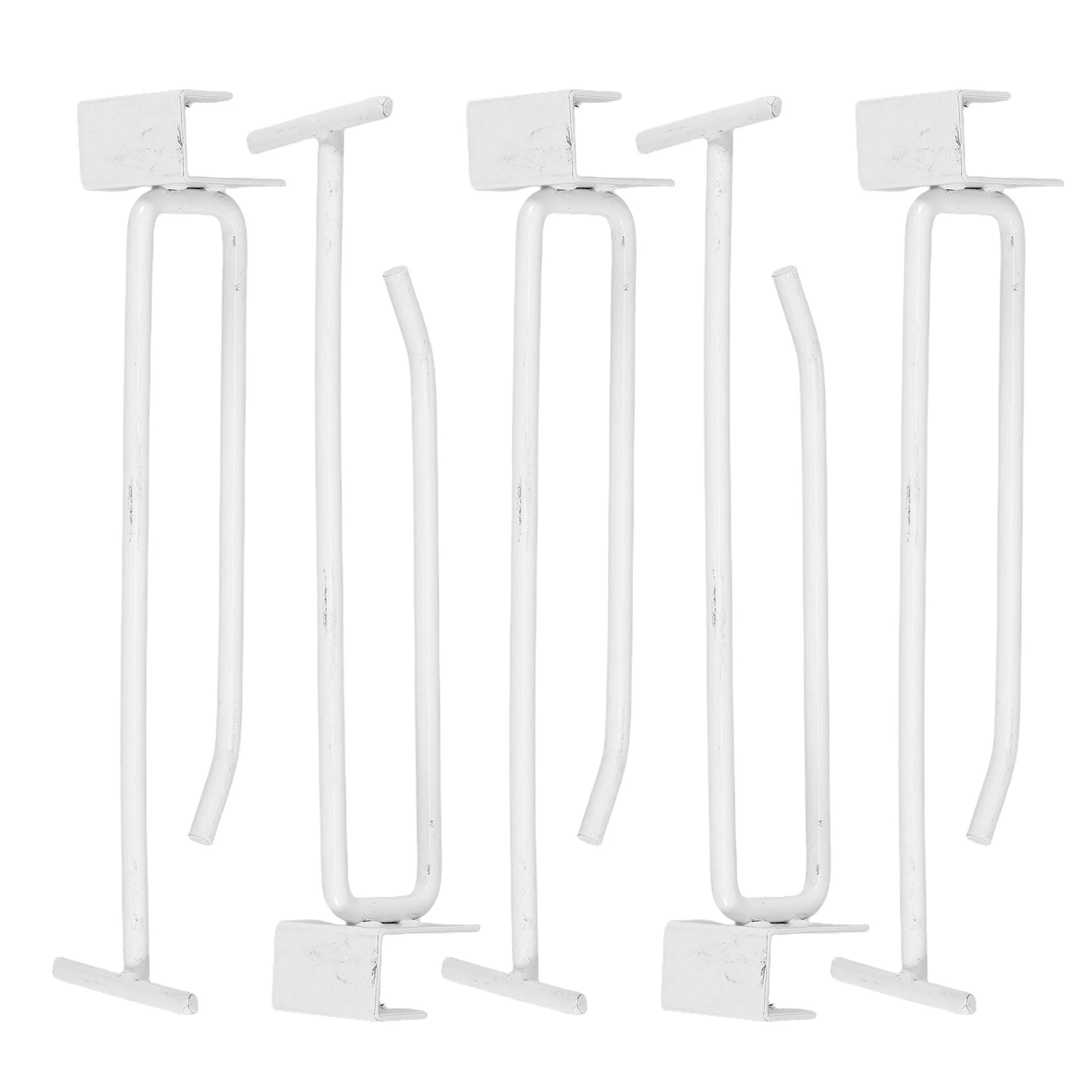 

5 Pcs Shelf -shaped Rings Hanger Backpack Garland Heavy Duty Wall Hooks Thumb