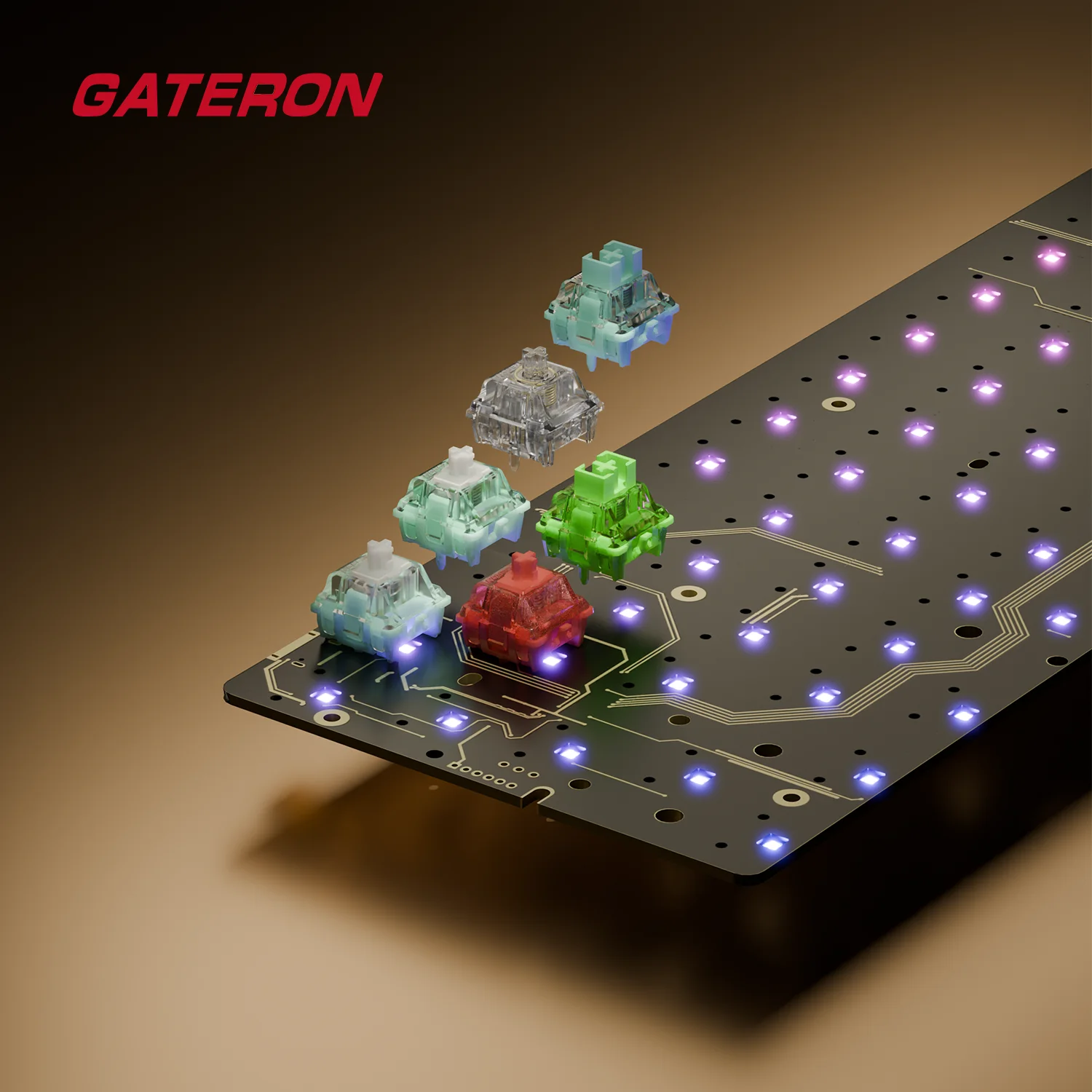 キーボード GATERON GT60PRO & Jade Magnetic Switch GATERON GT60 PRO+ Magnetic Keyboard PCB for 60% Layout, Magnetic