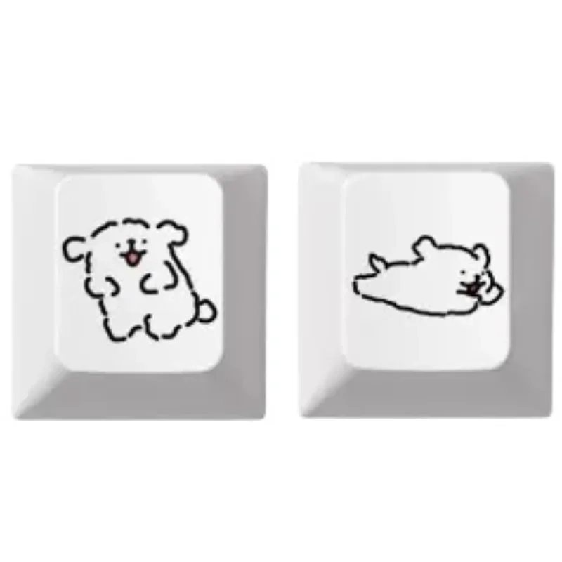 Keycap Line Puppy, combinación de dibujos animados, Teclado mecánico, botón, lindo, personalidad, Pbt opaco Original, nuevo, 2024