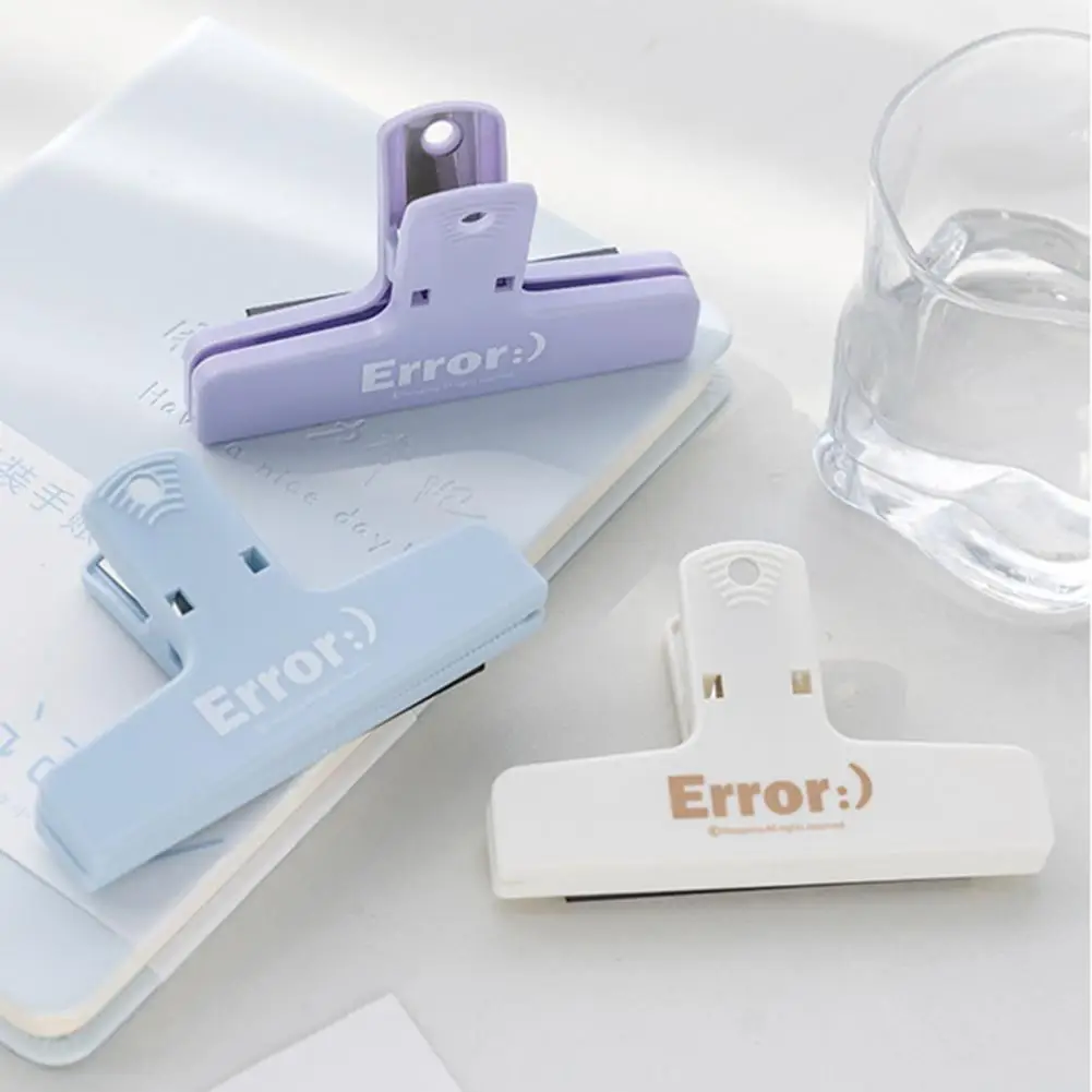

Binder Clip Plastic Data Folder Colorful Storage Useful Simple Receipt Securing Storage Clip