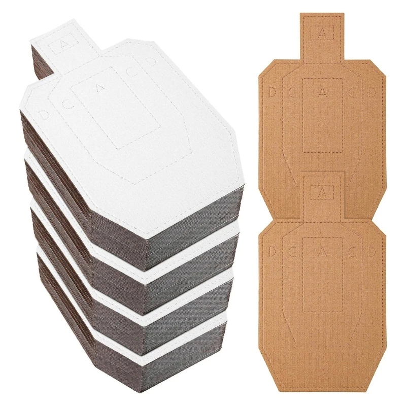 Shooting Ranges Targets (10pcs) Paper Targets Improve Your Accuracy Outdoor Gift for Arrow Shoot Practicer Cardboard 24BD