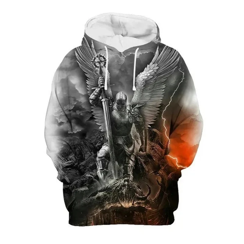 Knights Templar 3D Print Hoodie Men Women Fashion Casual Hoodies Oversized Hoody Pullover Hooded Sweatshirts Kids Tops Clothing