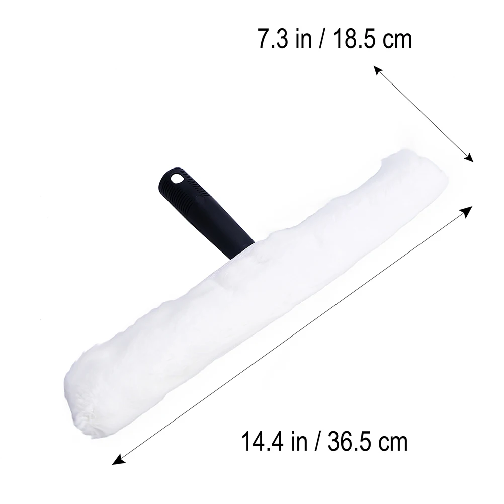 

1pc Washing Squeegee Head Replacement Water Applicator Window Washer Cleaning Squeegee Accessory with 1pc Detachable Sleeve