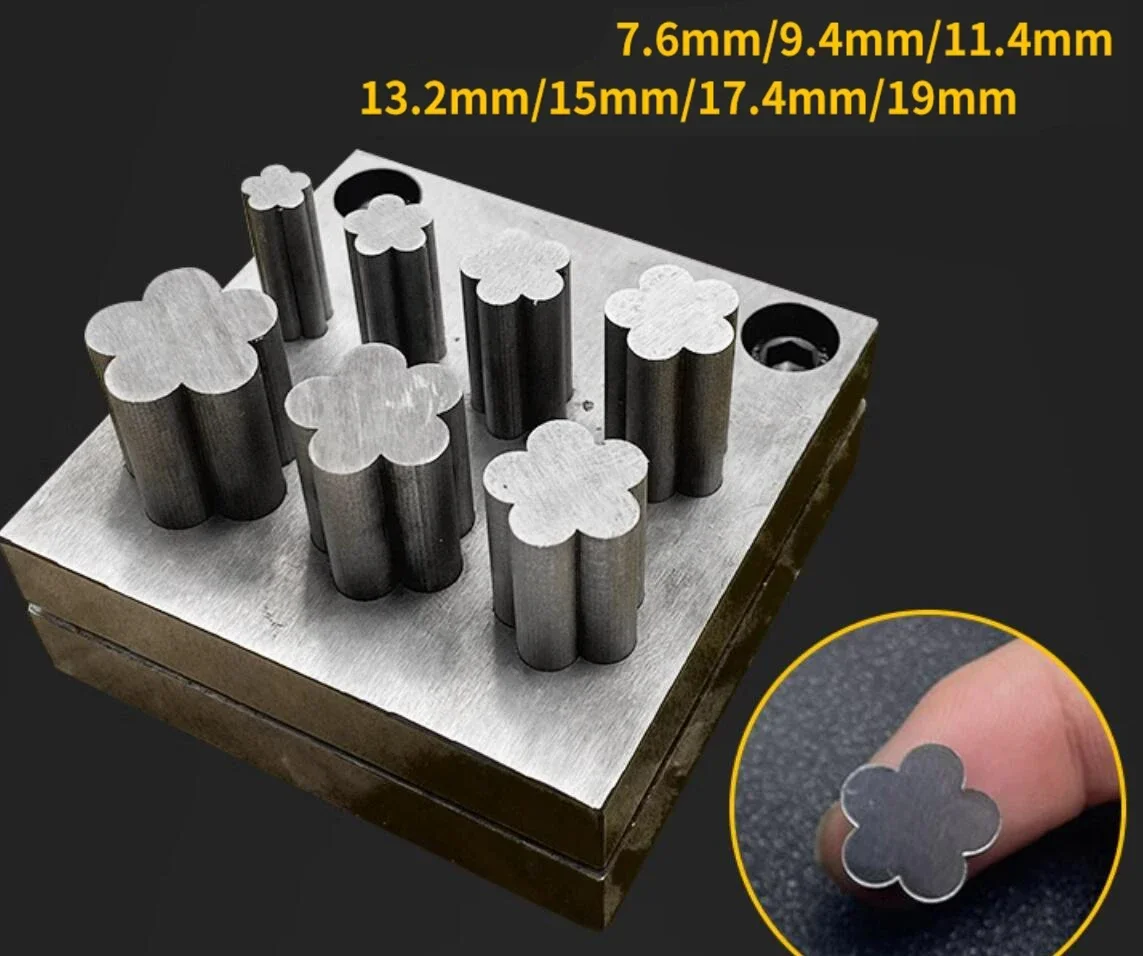 Hot sales 1SET Jewelry Sheet Metal Disc Cutter Set Metal Mold Cutting Punching Cross/Water drop/Star/Oval/Triangle/Rectangle