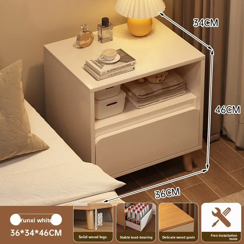 Multi-functional Household Goods Bedside Table Side Cabinet Bedroom Bedside Drawer Storage Cabinet