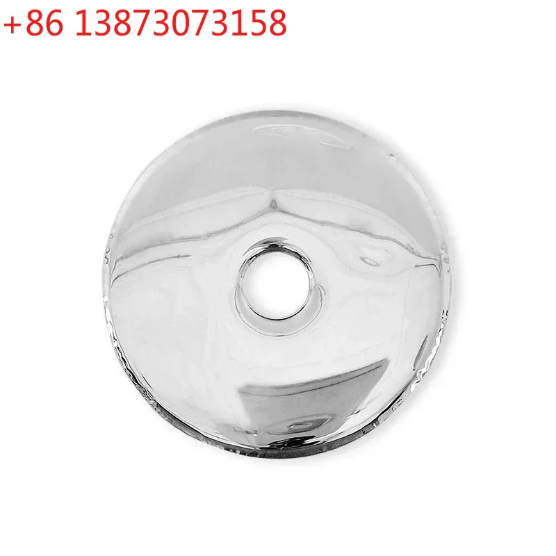 Modern light luxury stainless steel round wall decoration living room sofa background wall pendant