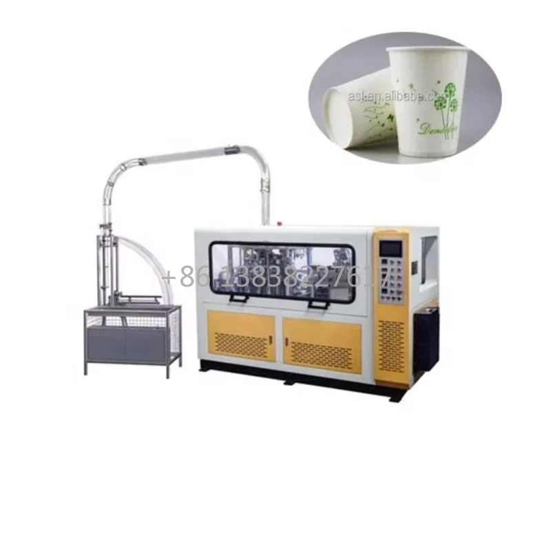 Separate Control Paper Cup Making Machine with Four Parts Running, Strong Power Fully Automatic for Disposable Tea & Coffee Cups
