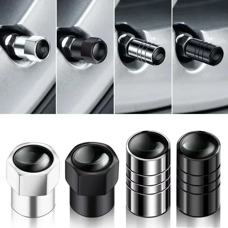 4pcs Car Wheel Air Valve Stem Cover Caps For Land Rover 2021 Evoque Rc Santana Velar Freelander 1 2 Discovery 1 Car Accessories