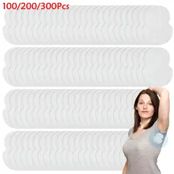 Almofadas de suor para homens e mulheres, não-tecidos, respirável, axila ultra-fina, visível, confortável, 100 pcs, 200 pcs, 300pcs