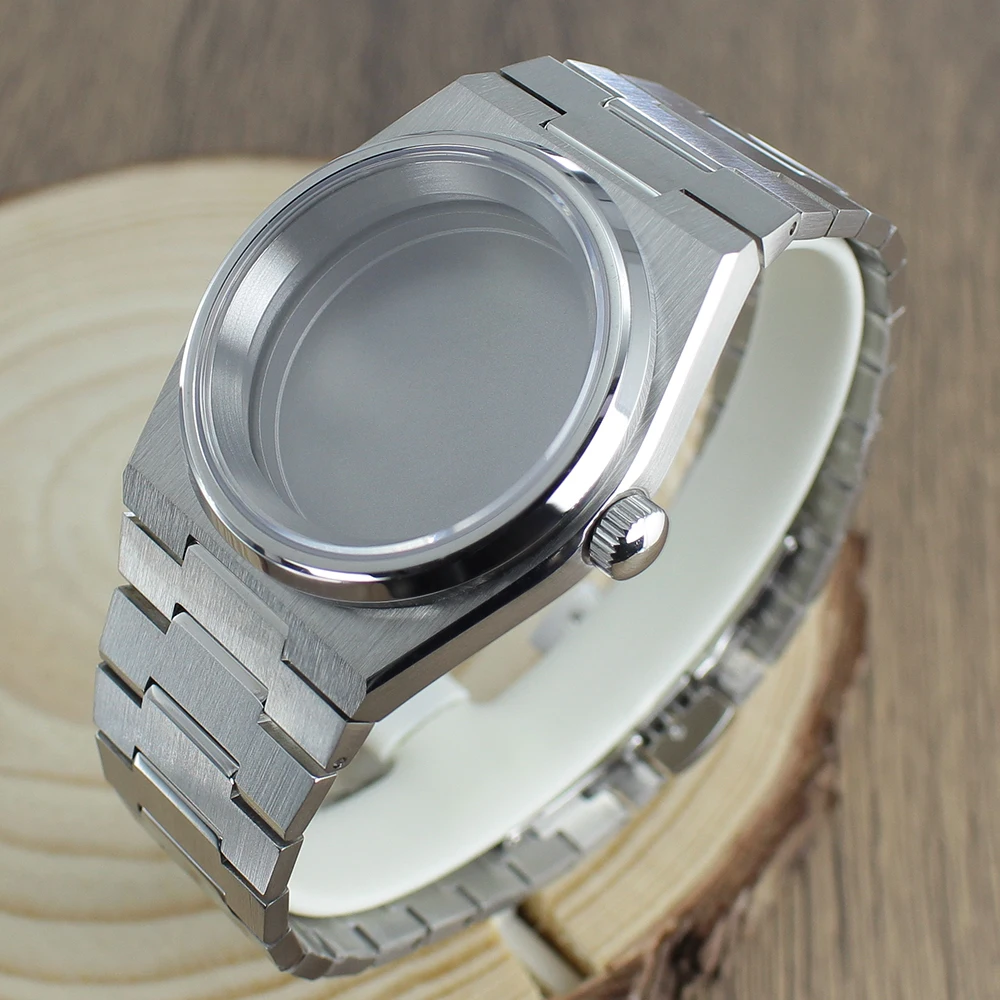 Sapphire 40mm NH35 Watch Case Accessories Solid bottom cover Fit for PRX Super Player Mod Parts NH35 NH36 NH38 NH70NH72 Movement