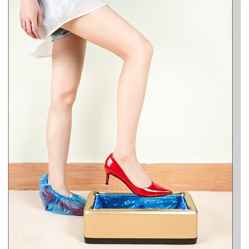 

Shoe Cover Machine with 100pcs Shoe Covers Disposable,Reliable Shoe Cover Dispenser, Widely Applicable in Indoor, Hospital