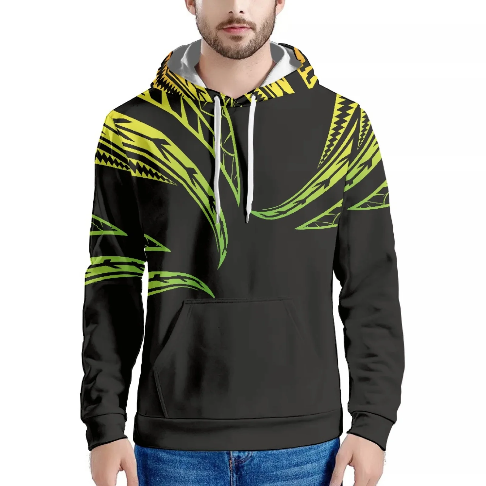 

Tattoo Pattern Design Printed Polynesian New Hoodie Sweatshirt Casual Hoodie Men's Harajuku Hip Hop Luxury Men's Clothing