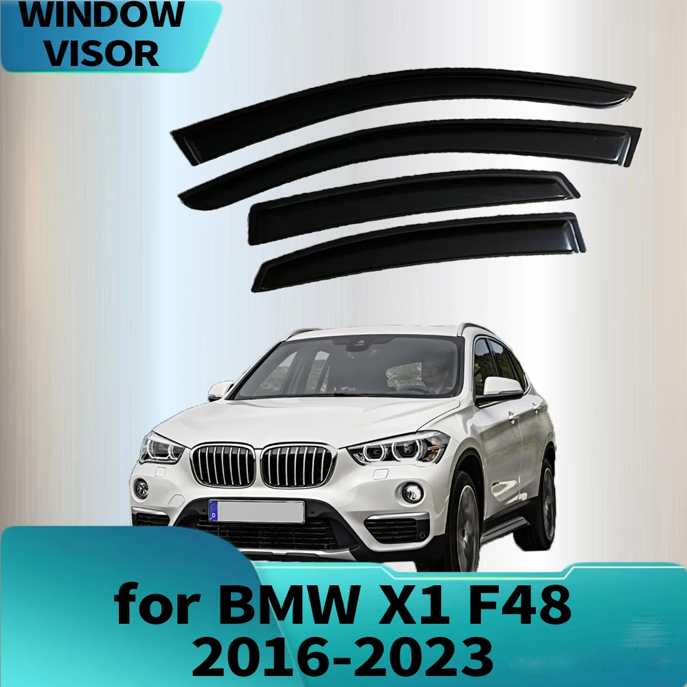

Window Visors for BMw X1 F48 2016 2017 2018 2019 2020 2021 2022 2023 Side Window Deflectors Thickened Rain Guards