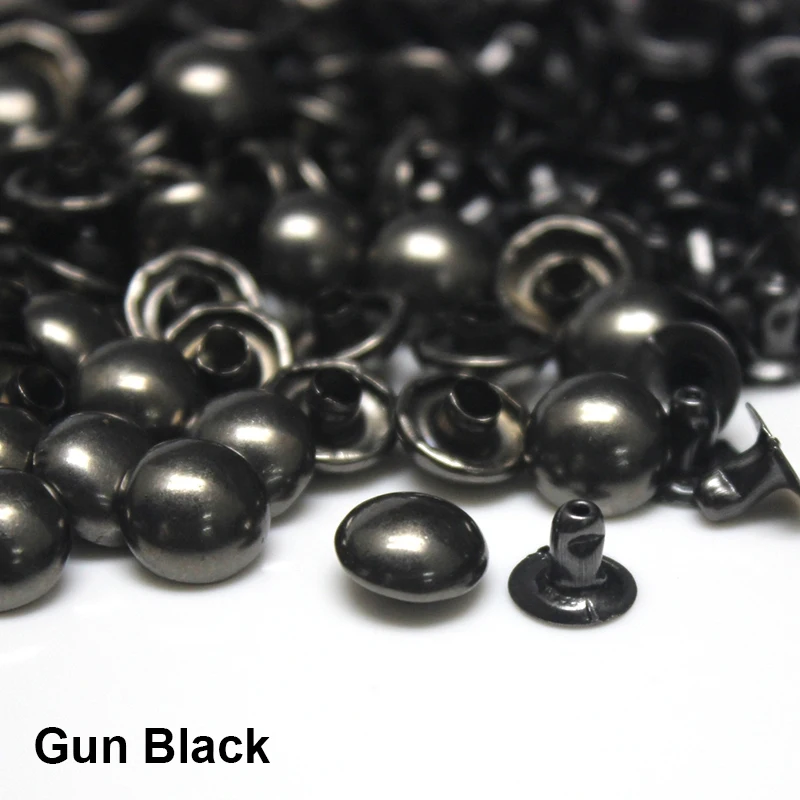 100sets 4 Colors Metal Dome Cap Rivets Studs Round Rivet for Leather Craft Bag Belt Clothing Garment Shoes Collar Parts