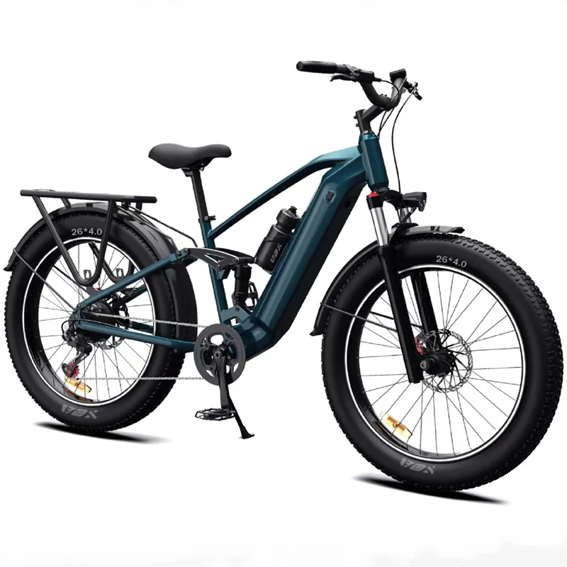 STLF USA SMLRO XDC600 Pro محرك مزدوج 55kmh دراجة كهربائية أبيض أخضر الصين 2000 واط 16Ah دراجة جبلية كهربائية لجميع Terrai