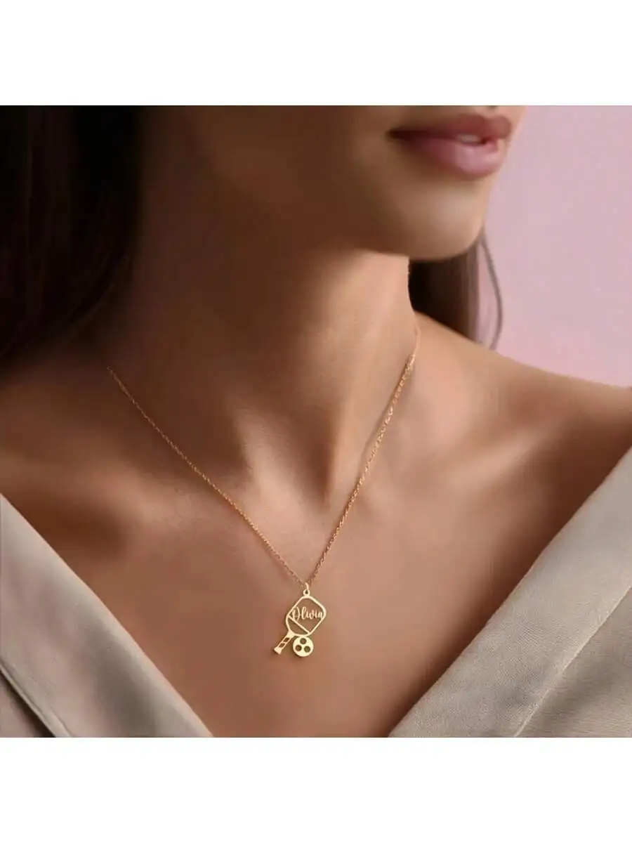 Table Tennis Name - Colar Personalizado com Nome para Fãs