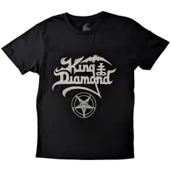 King Diamond - Logo -  Black t-shirt  High Quality 100%Cotton Short Sleeve