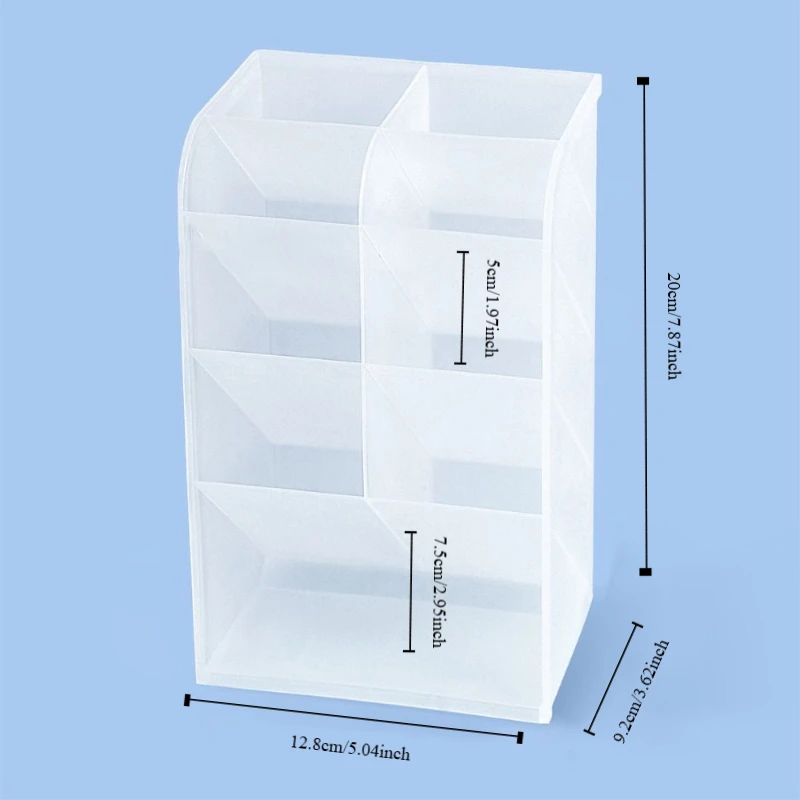 Hoge kwaliteit 9-compartimenten potlooddisplayhouder Verticale schuine invoegtype Penhouder Briefpapierhouder Bureau