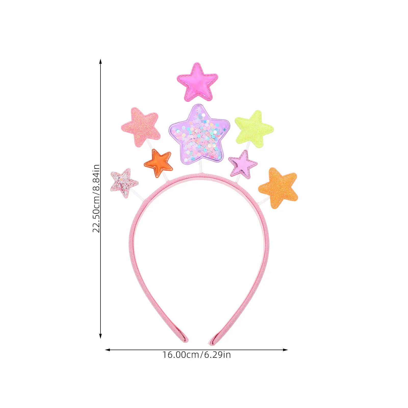 نجمة عقال الاطفال هيرباند حفلة عيد ميلاد غطاء الرأس الإبداعية الكرتون الشعر الأطواق للأطفال النساء مهرجان صور الدعامة