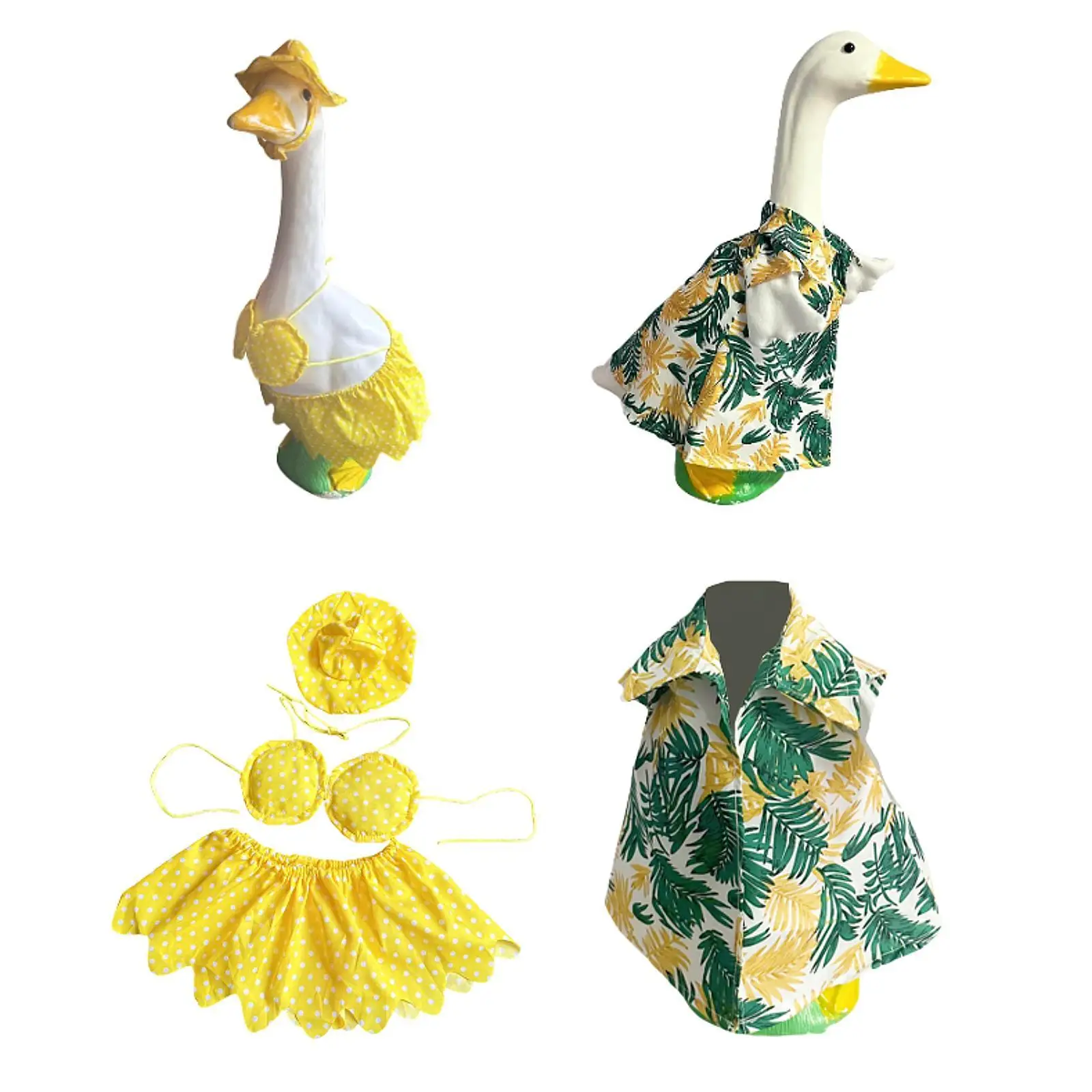 Goose Outfit Fits 23 inch Statue Goose Clothing for Home Courtyard Festival