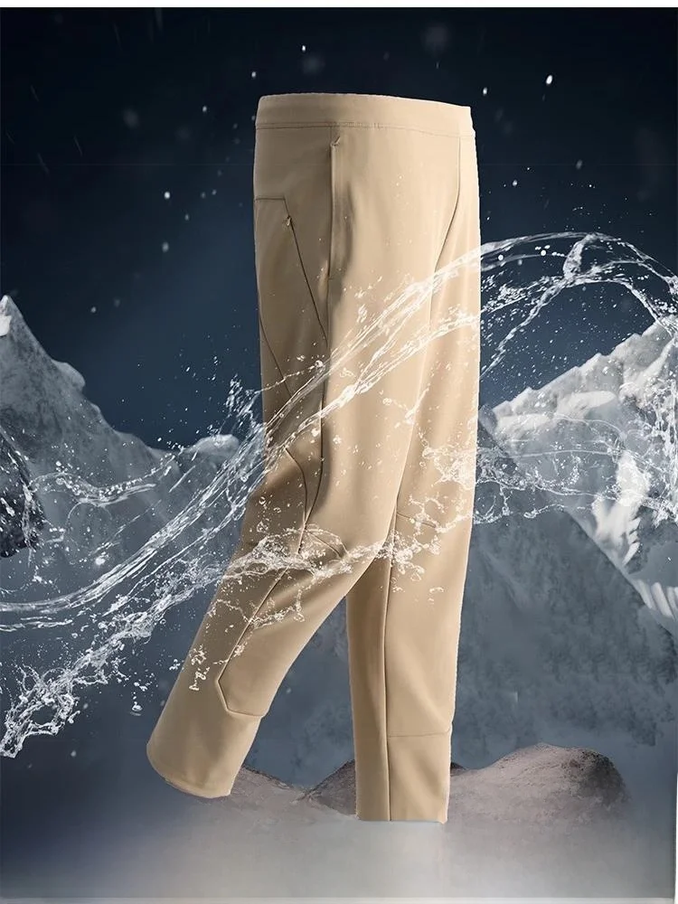 

Outdoor Tech Tee-Proof Fce Lined Soft ell Pants Windproof Snowproof Casual Trousers Youthful Vitali Sle Long Strai...
