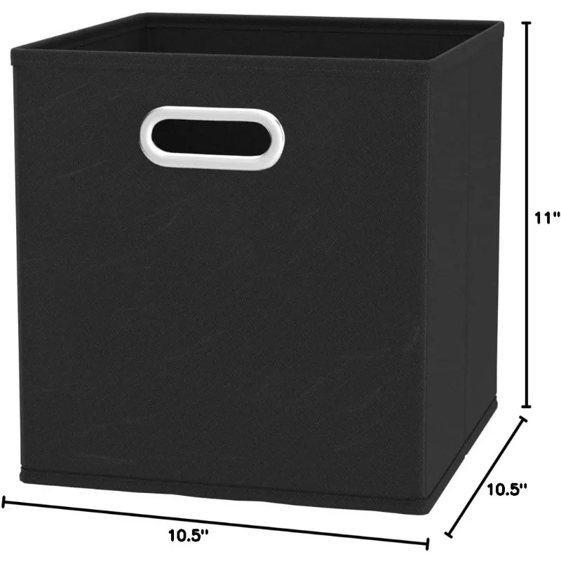 

Storage and organization of household items, foldable cube storage box with handle for easy handling, 6-piece set