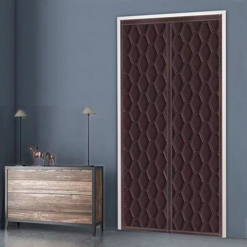 Winter Hexagonal Windproof and Cold Resistant Air Conditioning Warm and Soundproof Door Curtains