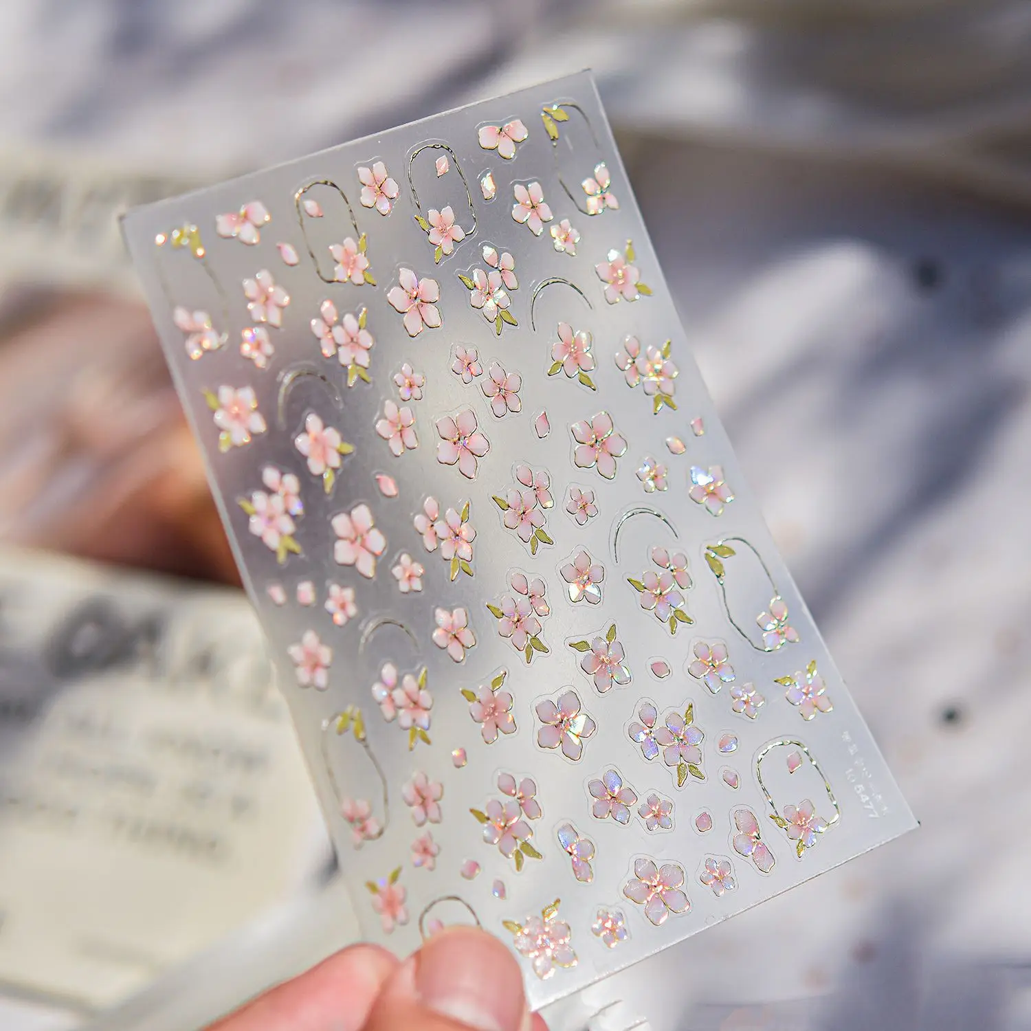 فلاش حالمة قليلا الطازجة الساخن ختم زهرة ملصقات الأظافر عالية الجودة 3D تصميم فن الديكور T-5477 #6