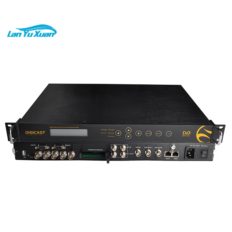 DIGICAST 2-Channel IP Video Decoder with H.264 SD Professional IRD MPEG2 IP Audio Decoder CAM Card Slot UDP/RTP/RTSP Output