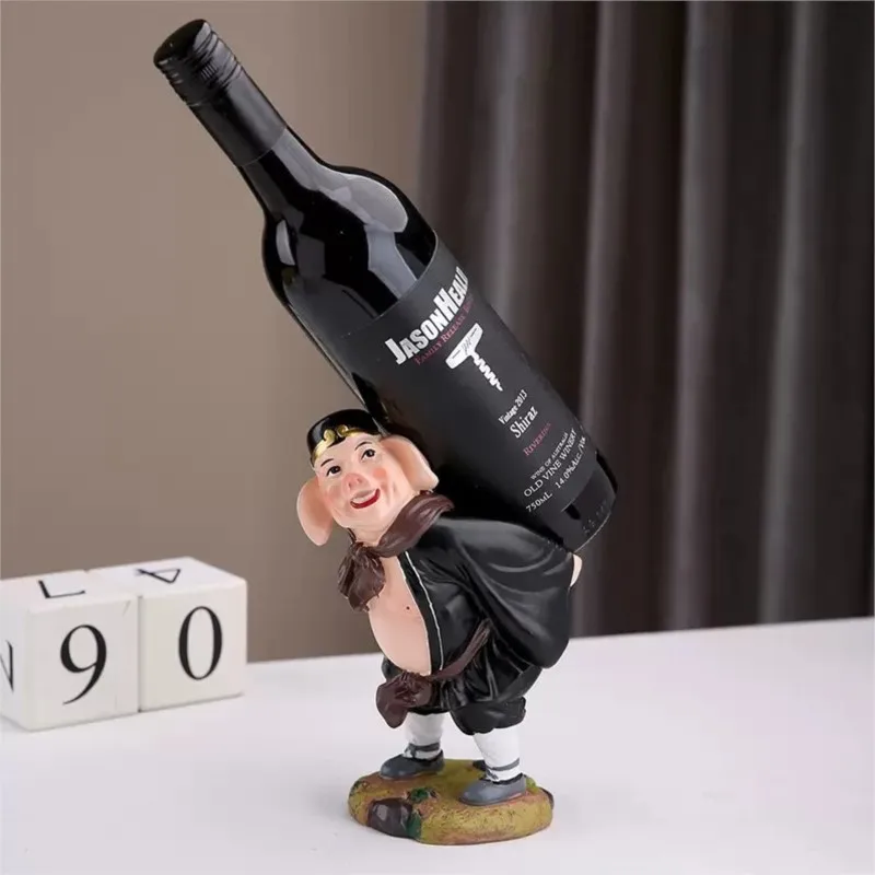 Creative Character Design Red Wine Rack Decoration Wine Cabinet Decor Wine Bottle Storage Rack Wine Bottle Rack For StoringZJ267